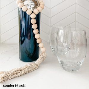 Beaded Loop Door Hanger • Wine Bottle Hanger